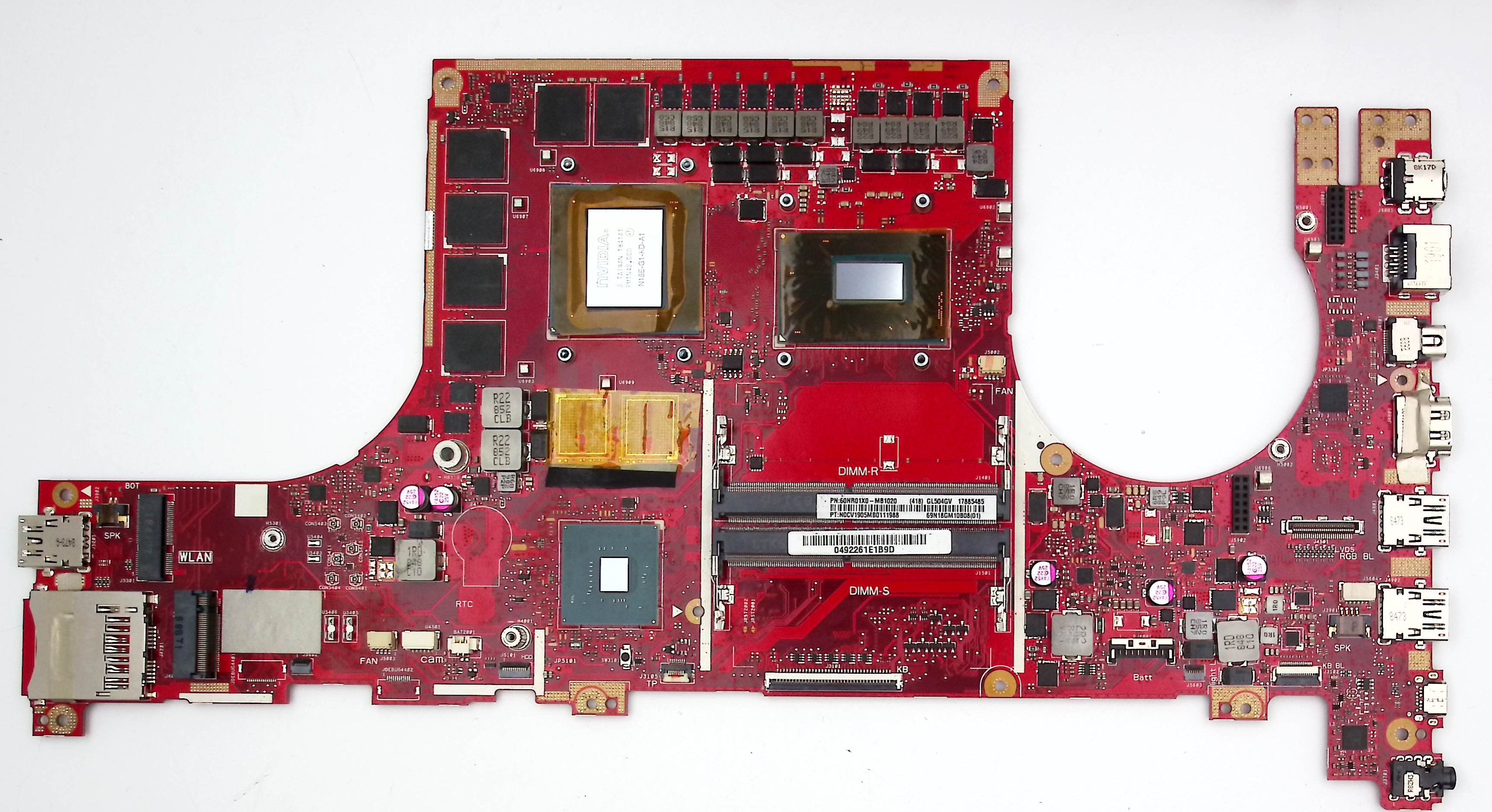 Материнская плата ASUS GL504GV  i5-8300H, RTX2060