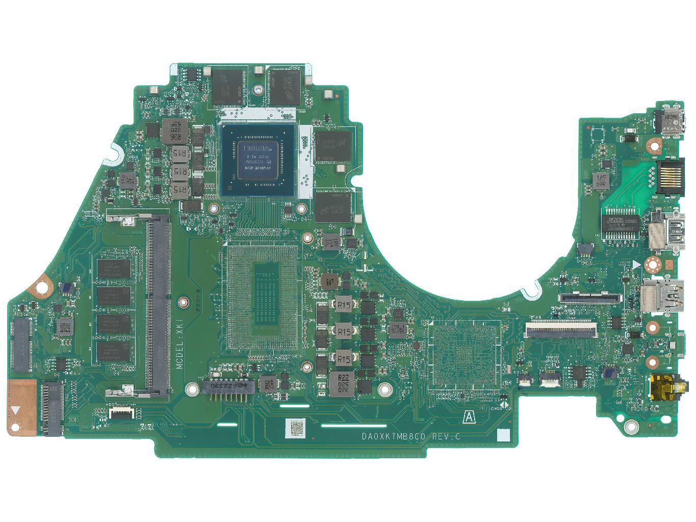Материнская плата ASUS X571GT донор видеочипа N18P-G0-MP-A1
