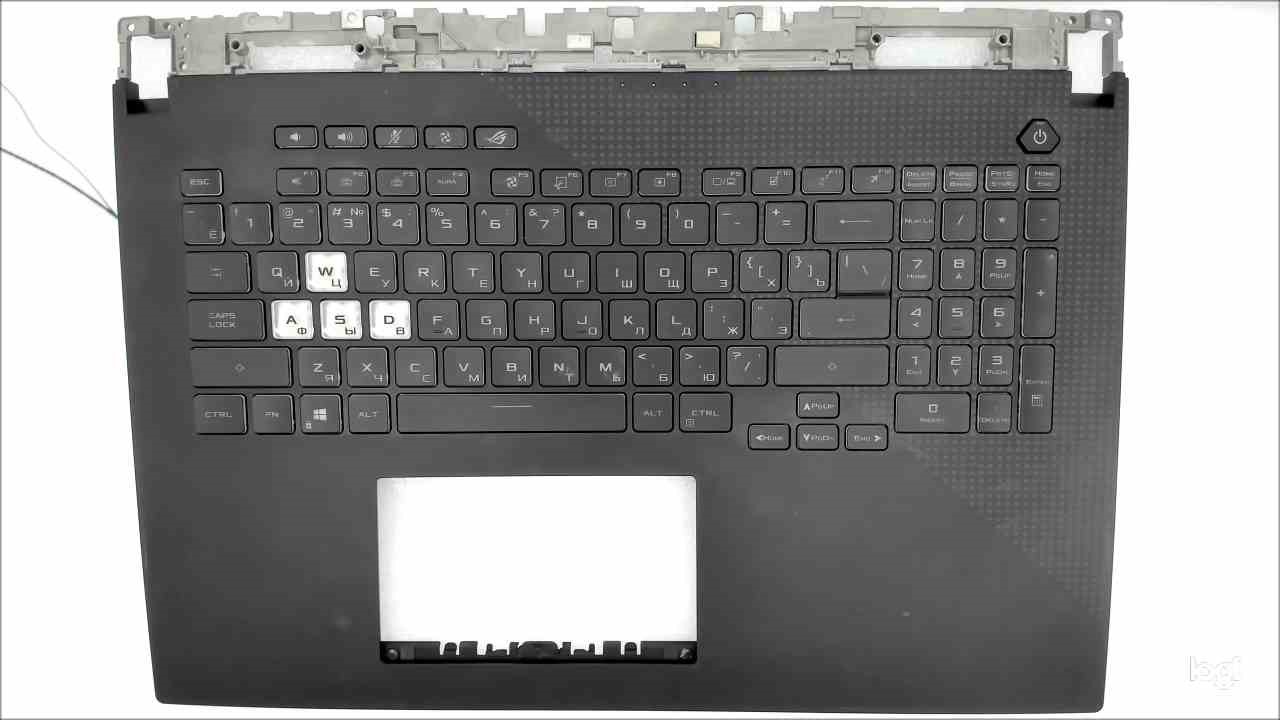 Топкейс для ноутбука ASUS G713QM без тачпада