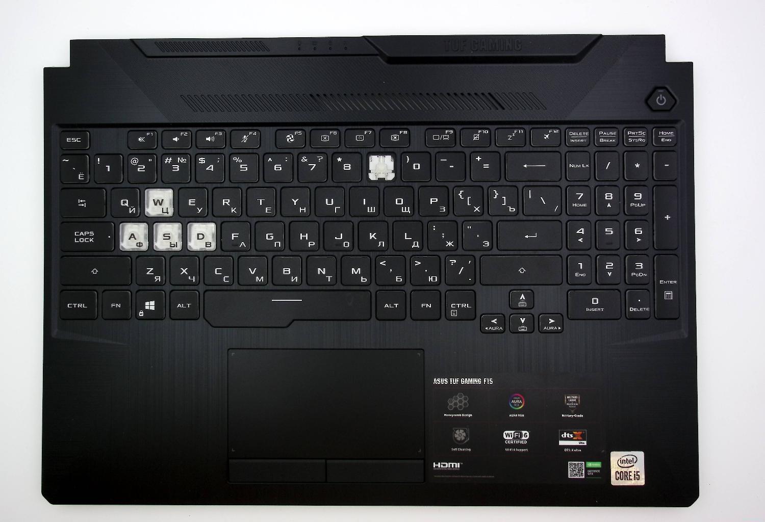 Топкейс для ноутбука ASUS FX506 Intel  (GTX) Нет кнопки 9