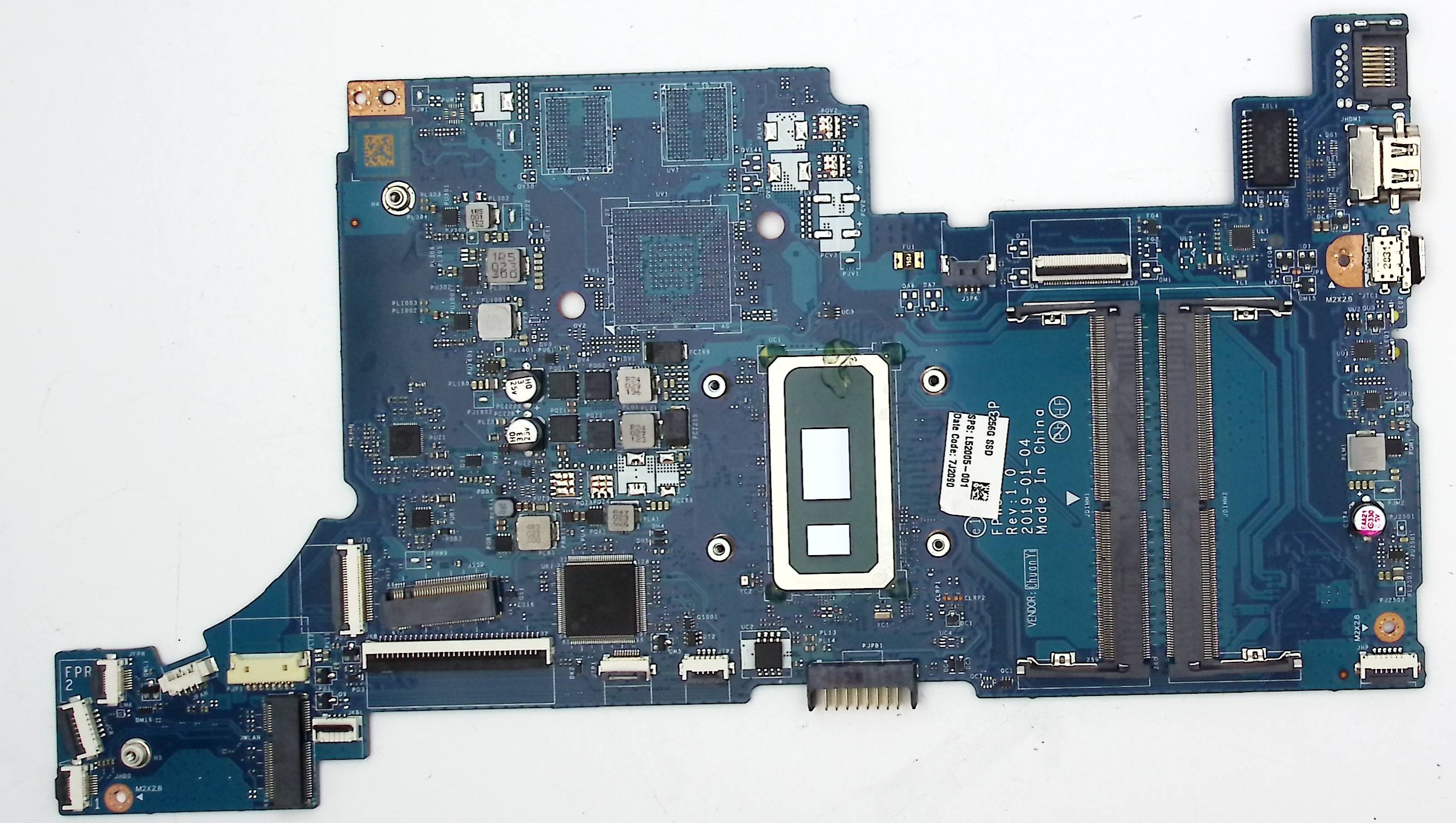 Неисправная материнская плата LA-H323P донор компонентов для ноутбука HP 15-dw1049ur
