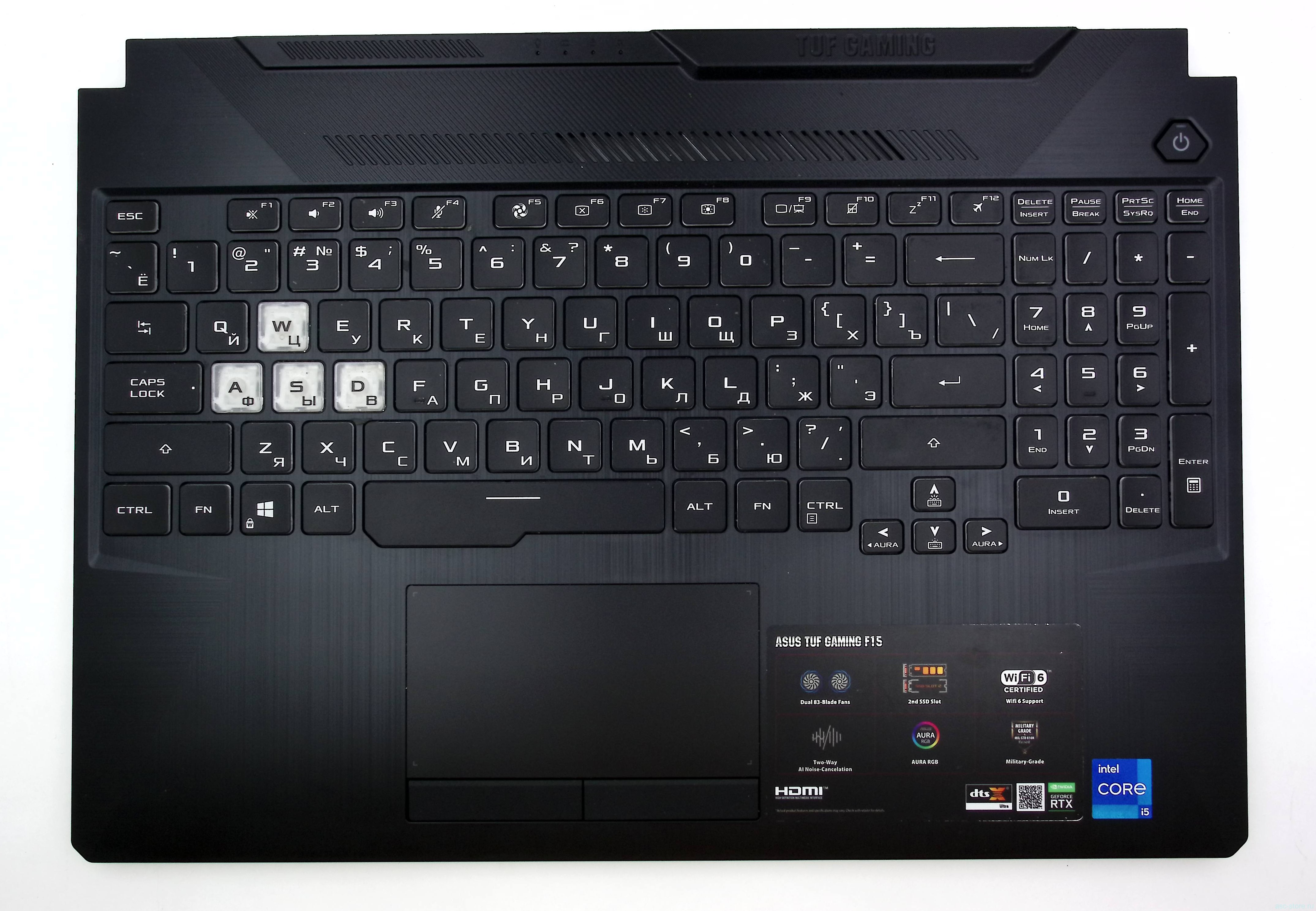 Топкейс для ноутбука ASUS FX506 FA506 INTEL (RTX)