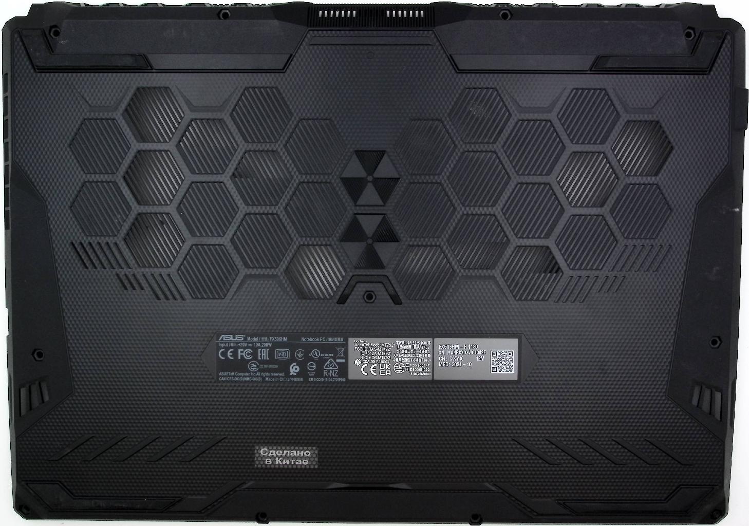 Поддон (нижняя часть корпуса) ноутбука Asus FX506HM