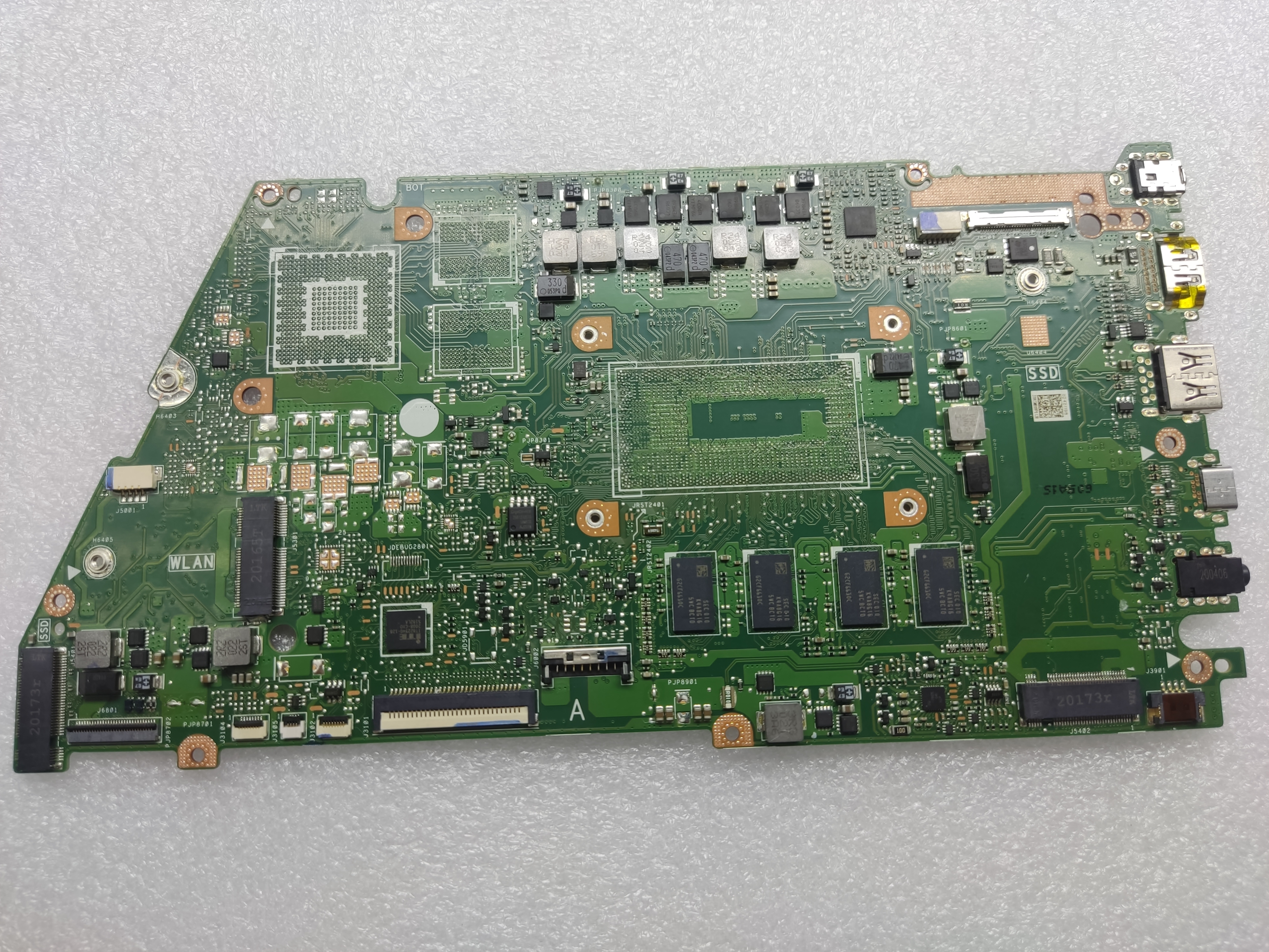 Неисправная материнская плата ASUS X421FAY донор компонентов