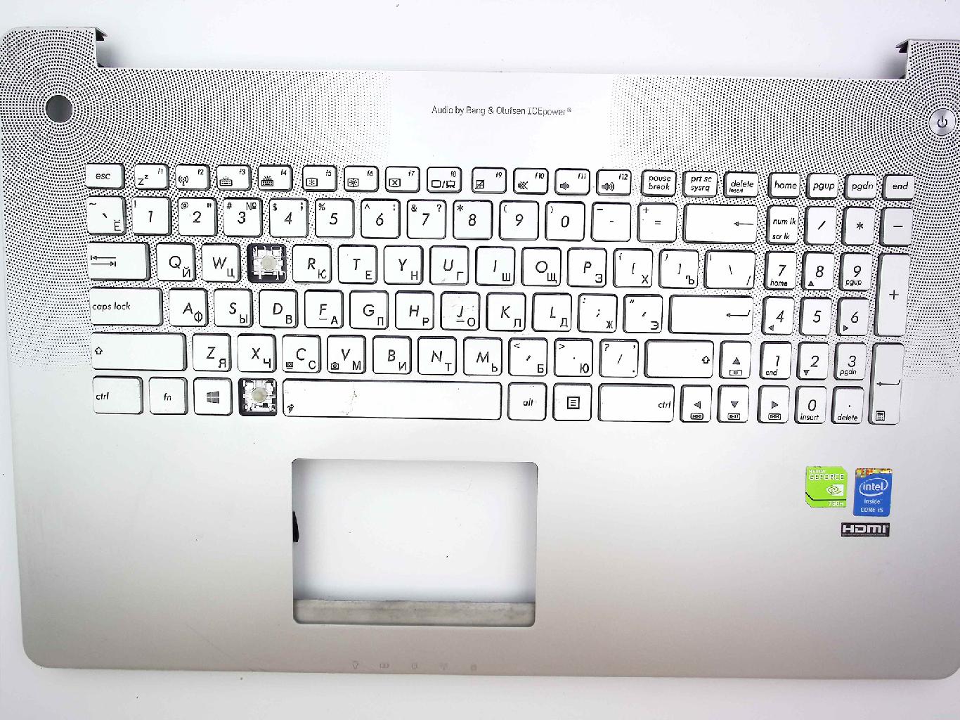 Топкейс-донор для ноутбука ASUS N750J