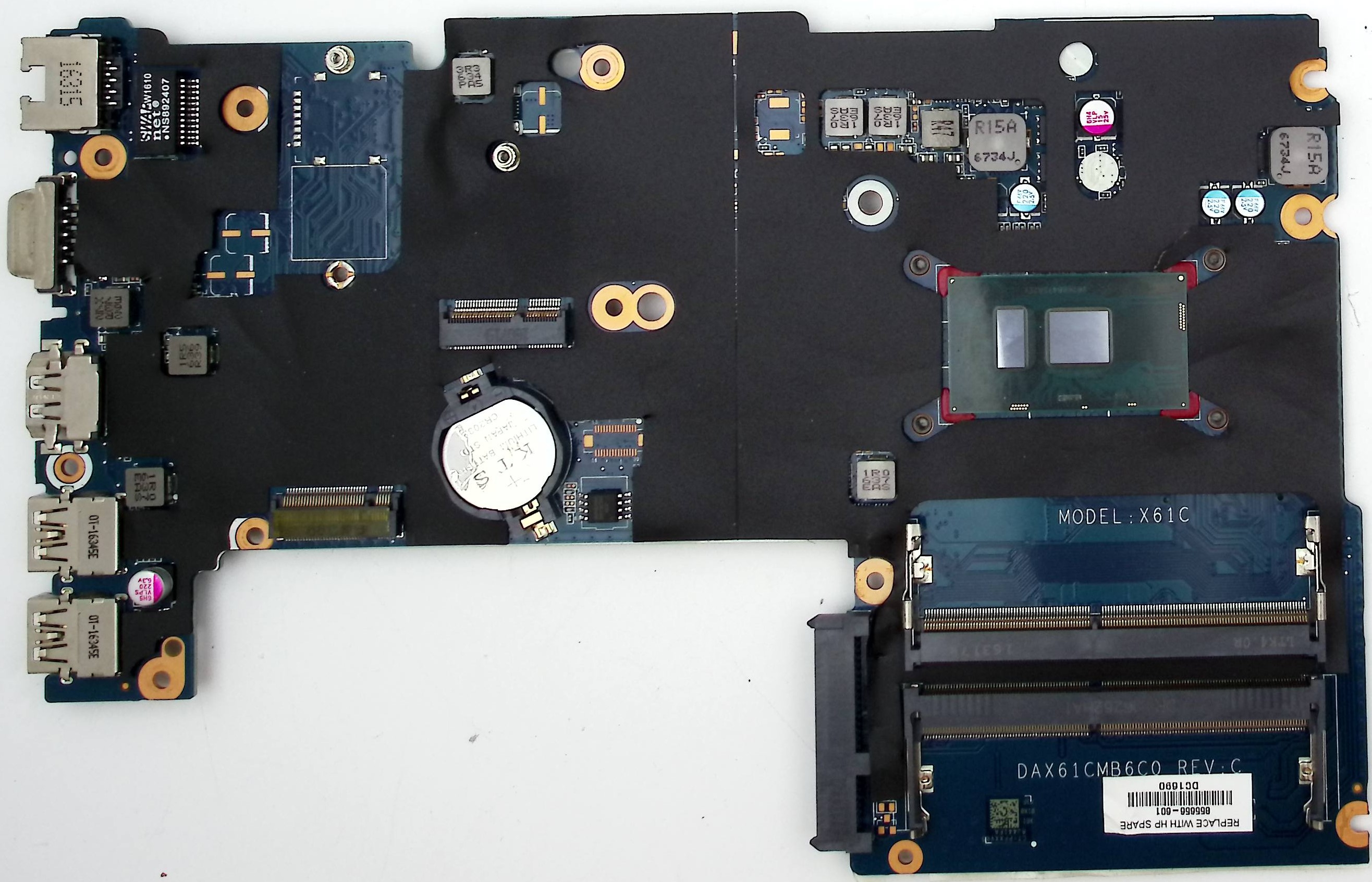 Неисправная материнская плата HP 440 G3 донор компонентов