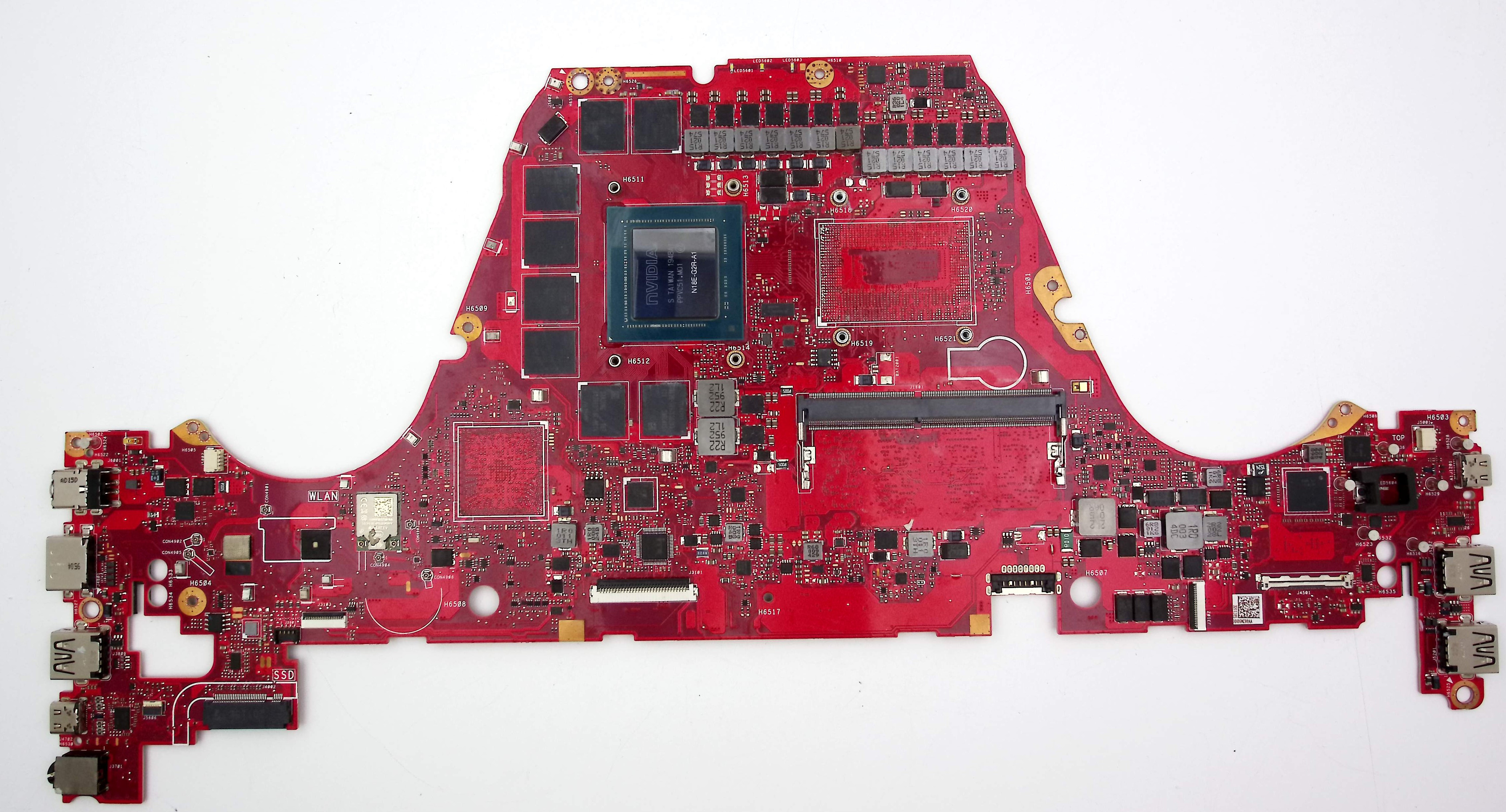 Неисправная материнская плата  ASUS GX701LWS донор компонентов (041965)