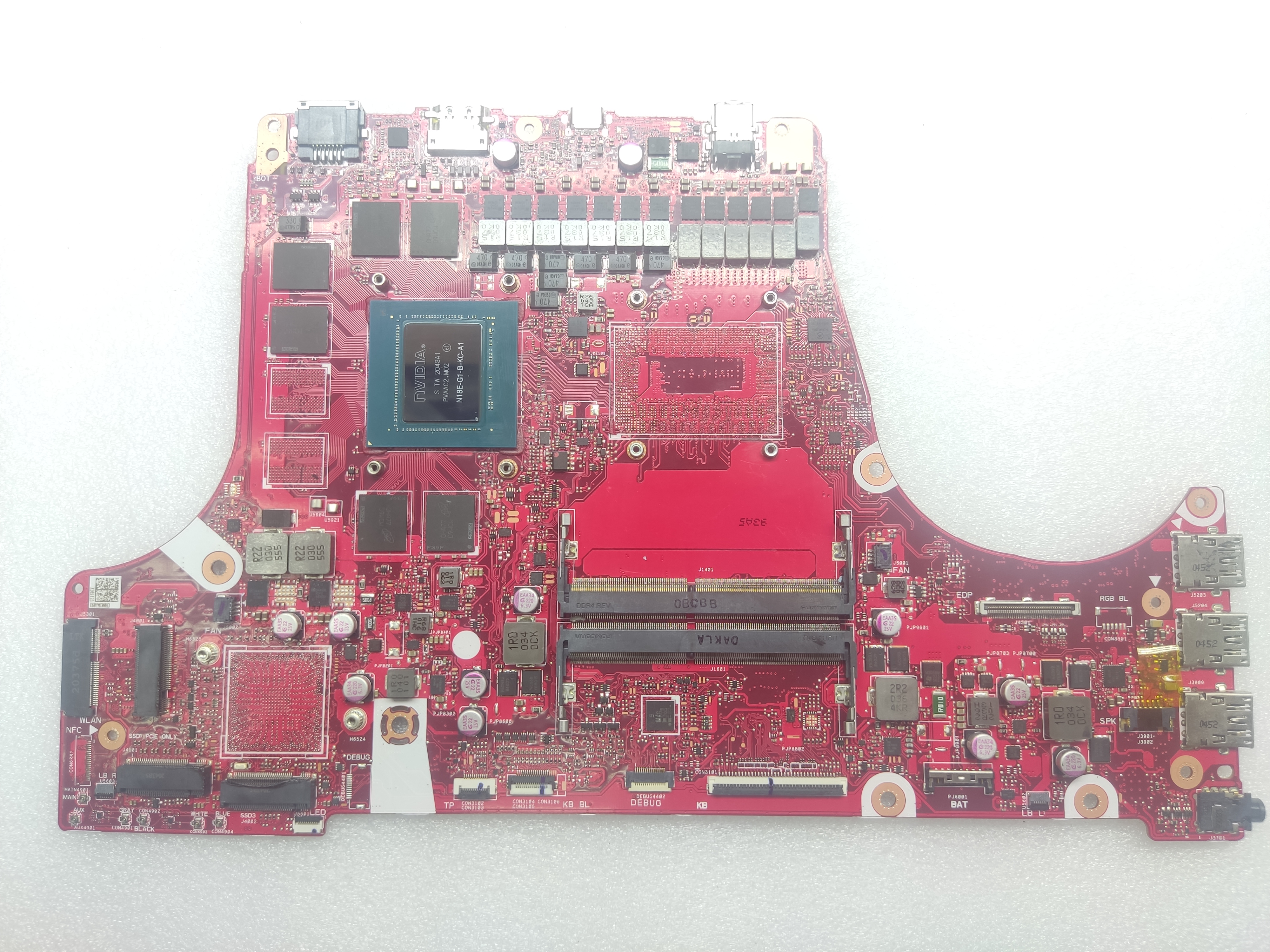 Нерабочая материнская плата ASUS G712LV донор видеочипа N18E-G1-B-KC-A1