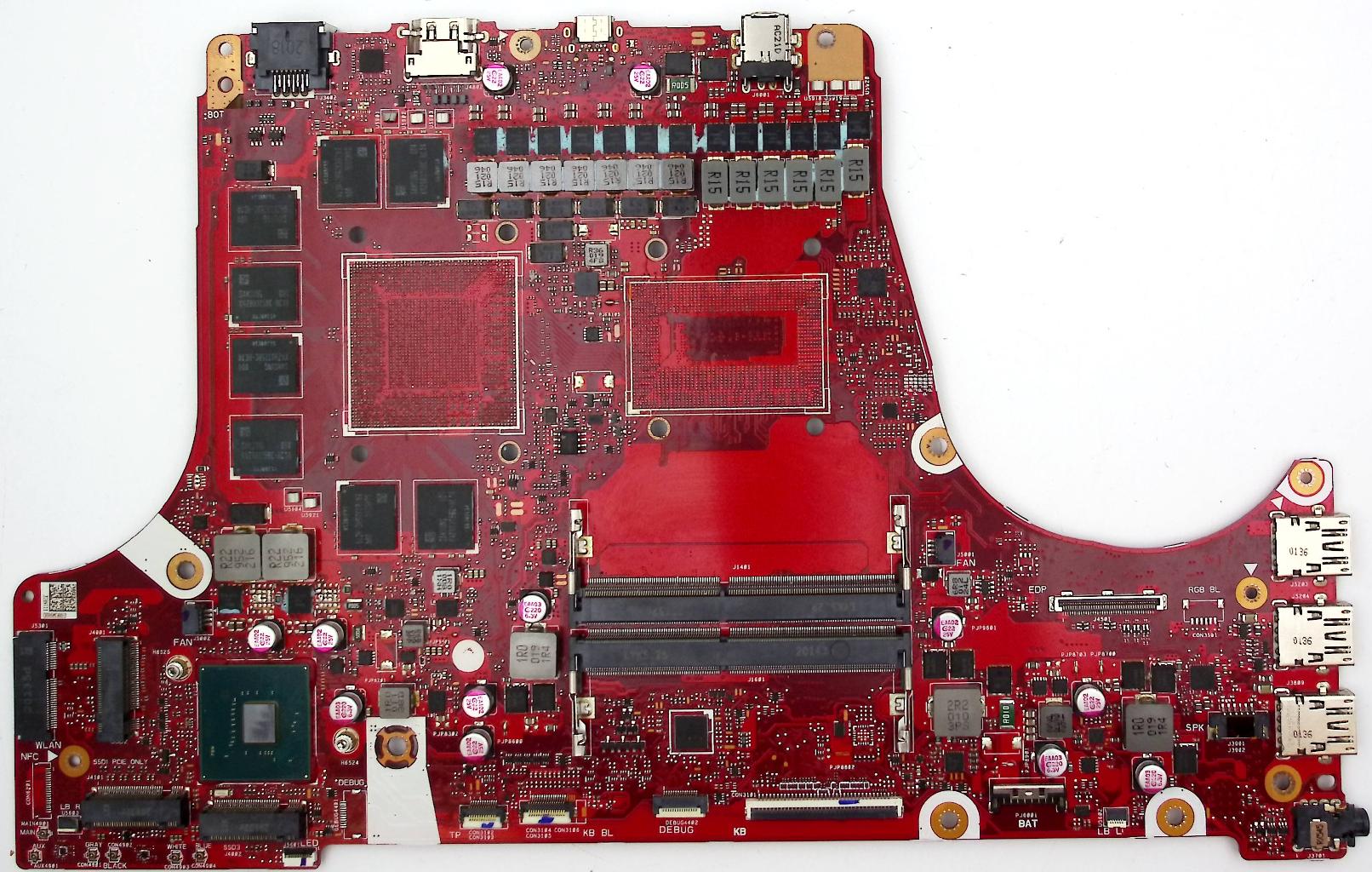 Материнская плата ASUS G712LW донор компонентов  (41101)