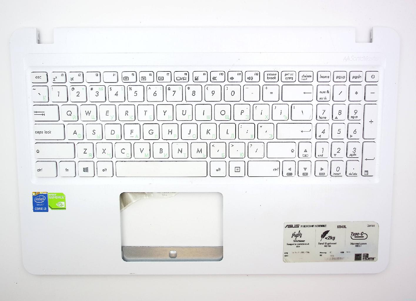 Топкейс -донор кнопок клавиатуры для ноутбука ASUS X540