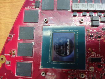 Материнская плата ASUS GX701GVR донор видеочипа N18E-G1-KD-A1