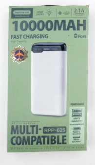 Внешний аккумулятор 10000mAh REMAX RPP-625