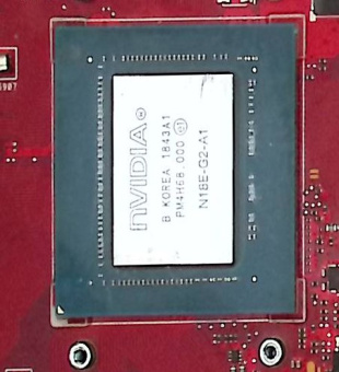 Материнская плата ASUS GL504GW донор процессора I7-8750H и видеочипа N18E-G2-A1