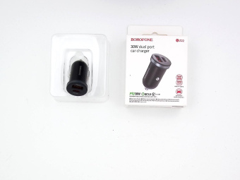 Автомобильное зарядное устройство BOROFONE BZ22 18W + 30W, 2 порта