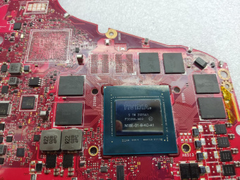 Материнская плата ASUS G701LV донор видеочипа RTX2060