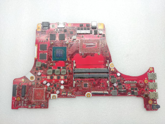 Материнская плата ASUS G731GT донор видеочипа N18P-G0-MP-A1