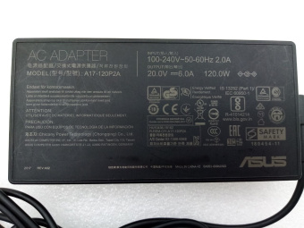 Блок питания  ASUS  A17-120P2A  20V, 6.0A, 4.5x3.0мм с иглой