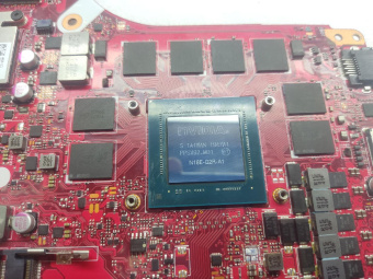 Материнская плата ASUS G532LWS донор видеочипа N18E-G2R-A1 RTX 2070