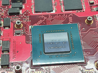 Материнская плата ASUS G731GT донор видеочипа N18P-G0-MP-A1