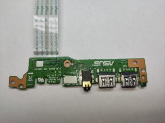 Плата портов USB, AUDUO для ноутбука ASUS X415J X415JA