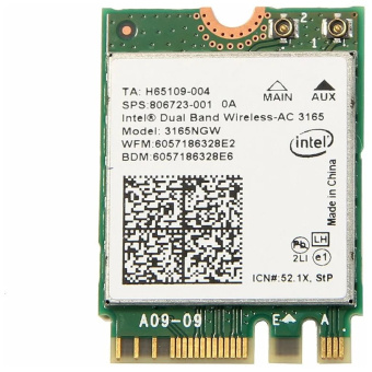 Модуль Wi-Fi + Bluetooth Intel 3165NGW