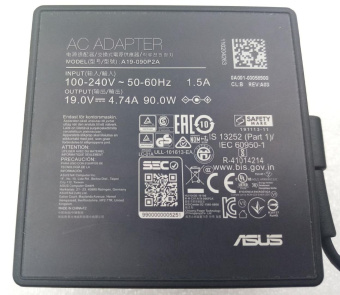 Блок питания для ноутбука ASUS 19V, 4.74A, 90W, 5.5х2.5mm