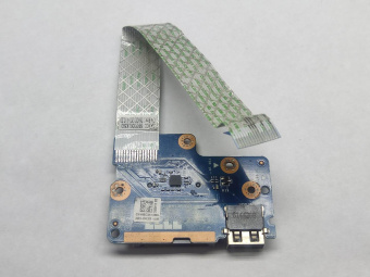 LS-B011P USB плата с картридером ноутбука Dell Inspiron 15-5547