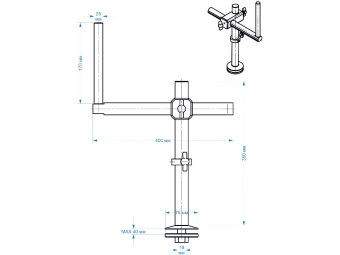 Штатив (кронштейн) для микроскопа